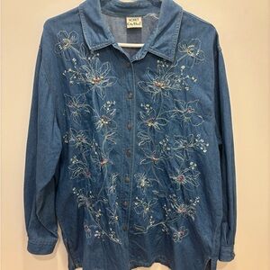 Koret Light Blue Denim Top